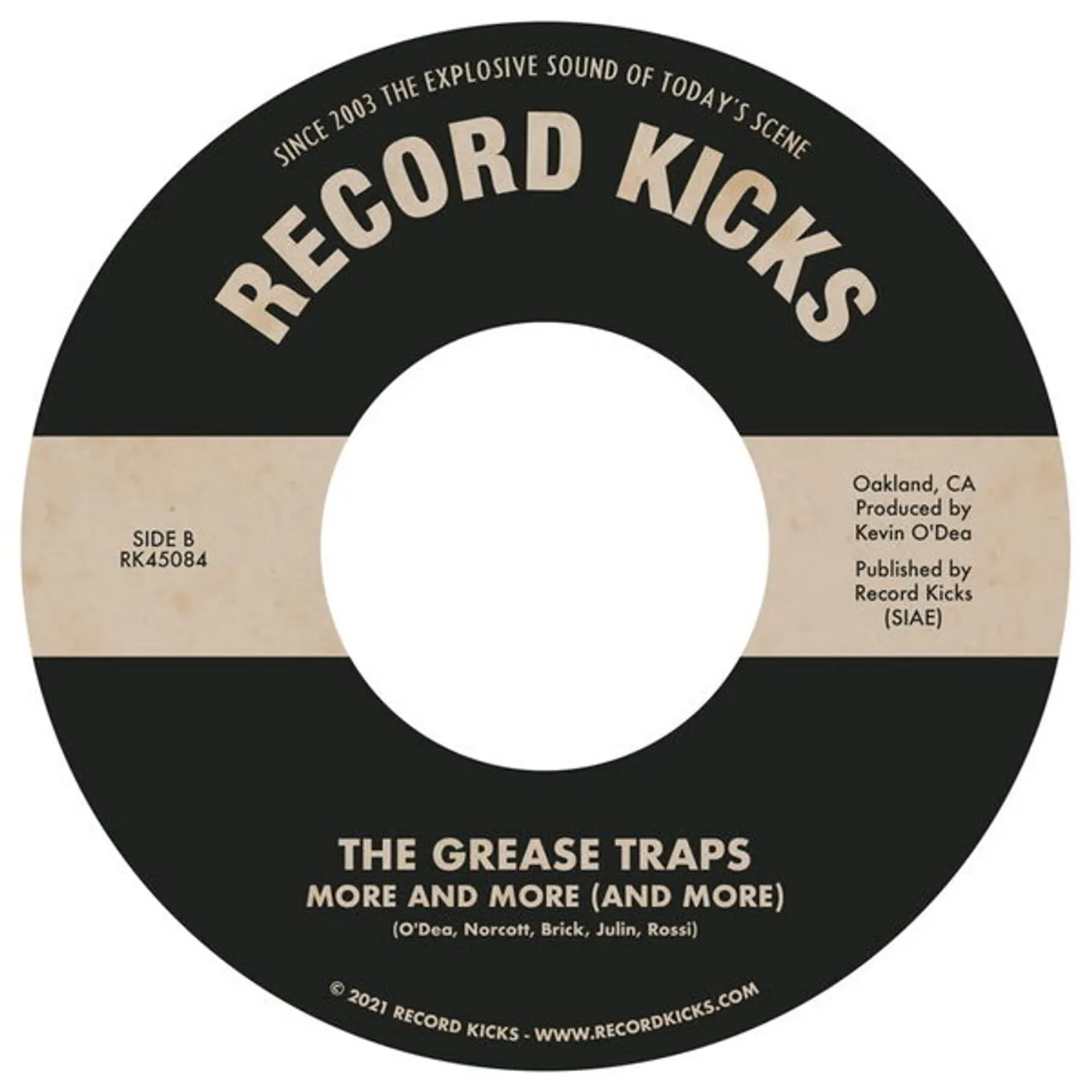 The Grease Traps BIRD OF PARADISE / MORE & MORE (AND MORE) Vinyl Record