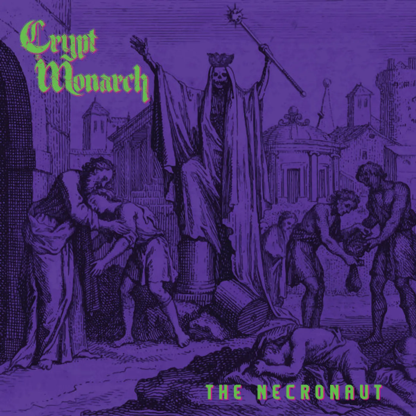 Crypt Monarch NECRONAUT (GREEN & BLACK SPLATTER VINYL/IMPORT) Vinyl Record