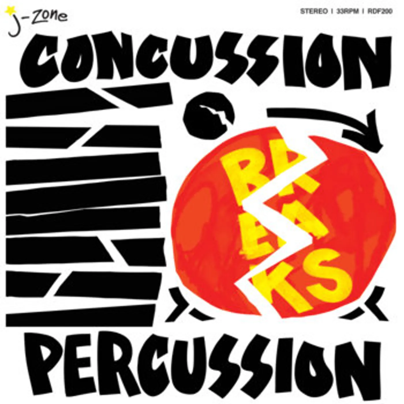 J-Zone CONCUSSION PERCUSSION Vinyl Record