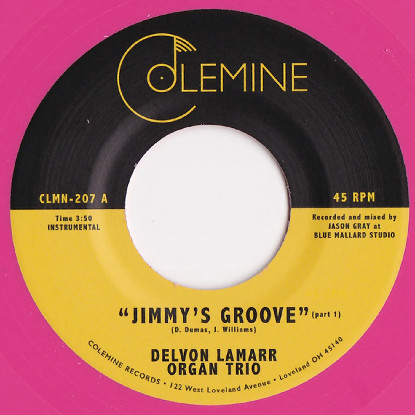 Delvon Lamarr Organ Trio Jimmy's Groove (Pink) Vinyl Record