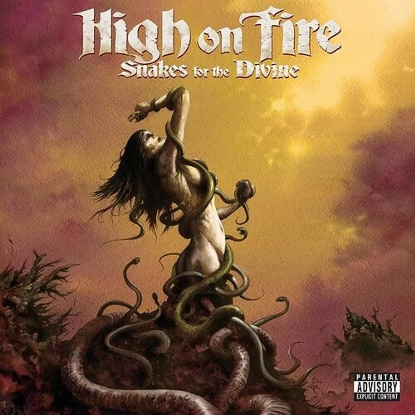 High On Fire SNAKES FOR THE DIVINE (TRANSLUCENT RUBY) Vinyl Record
