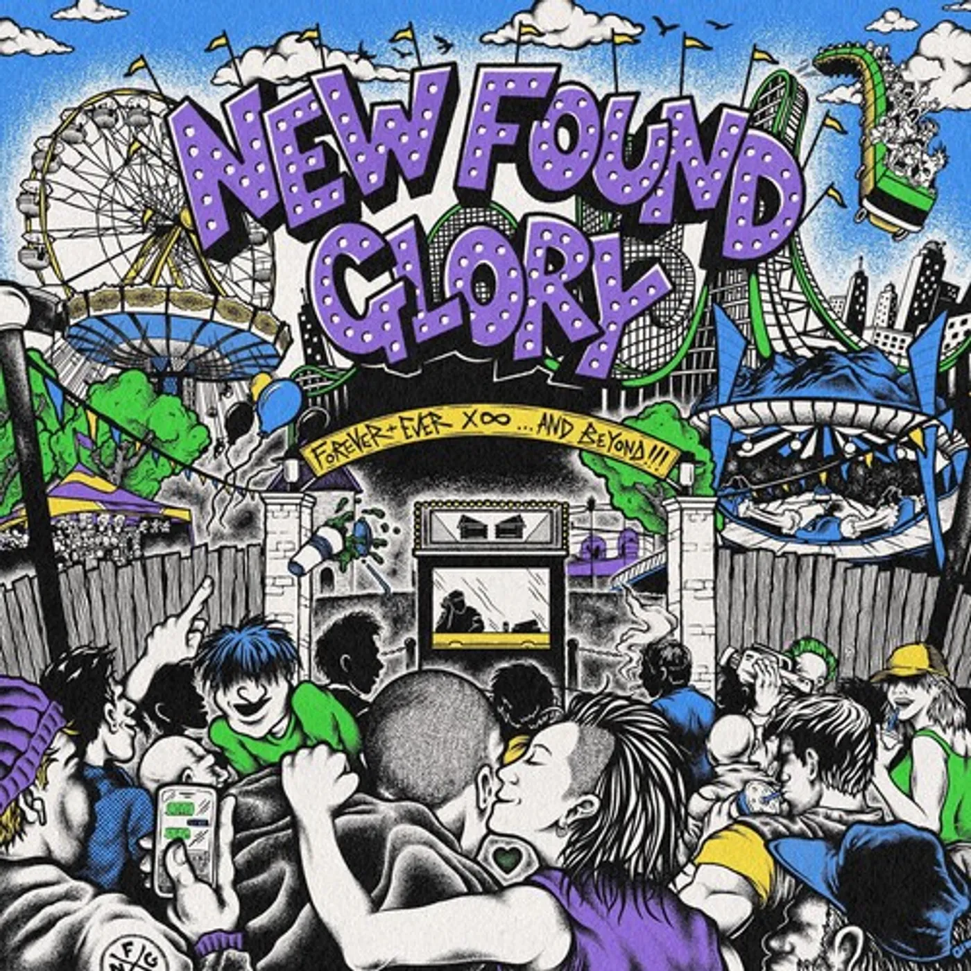 New Found Glory FOREVER + EVER X INFINITY & BEYOND CD - Green Vinyl