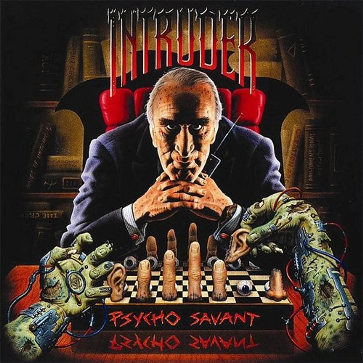 Intruder PSYCHO SAVANT (BROWN MARBLED VINYL) Vinyl Record
