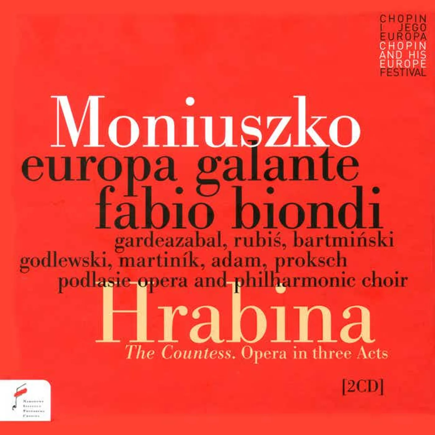 Europa Galante STANISLAW MONIUSZKO: HRABINA (THE COUNTESS) CD