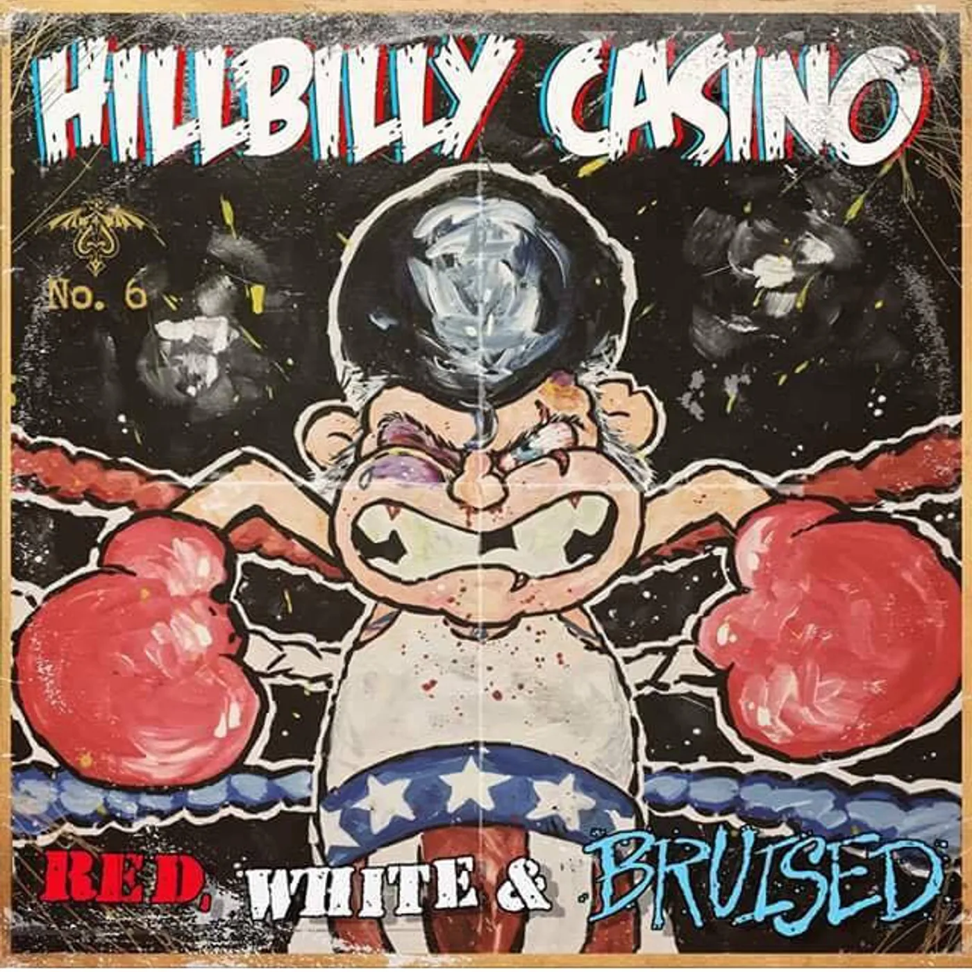 Hillbilly Casino RED WHITE & BRUISED Vinyl Record