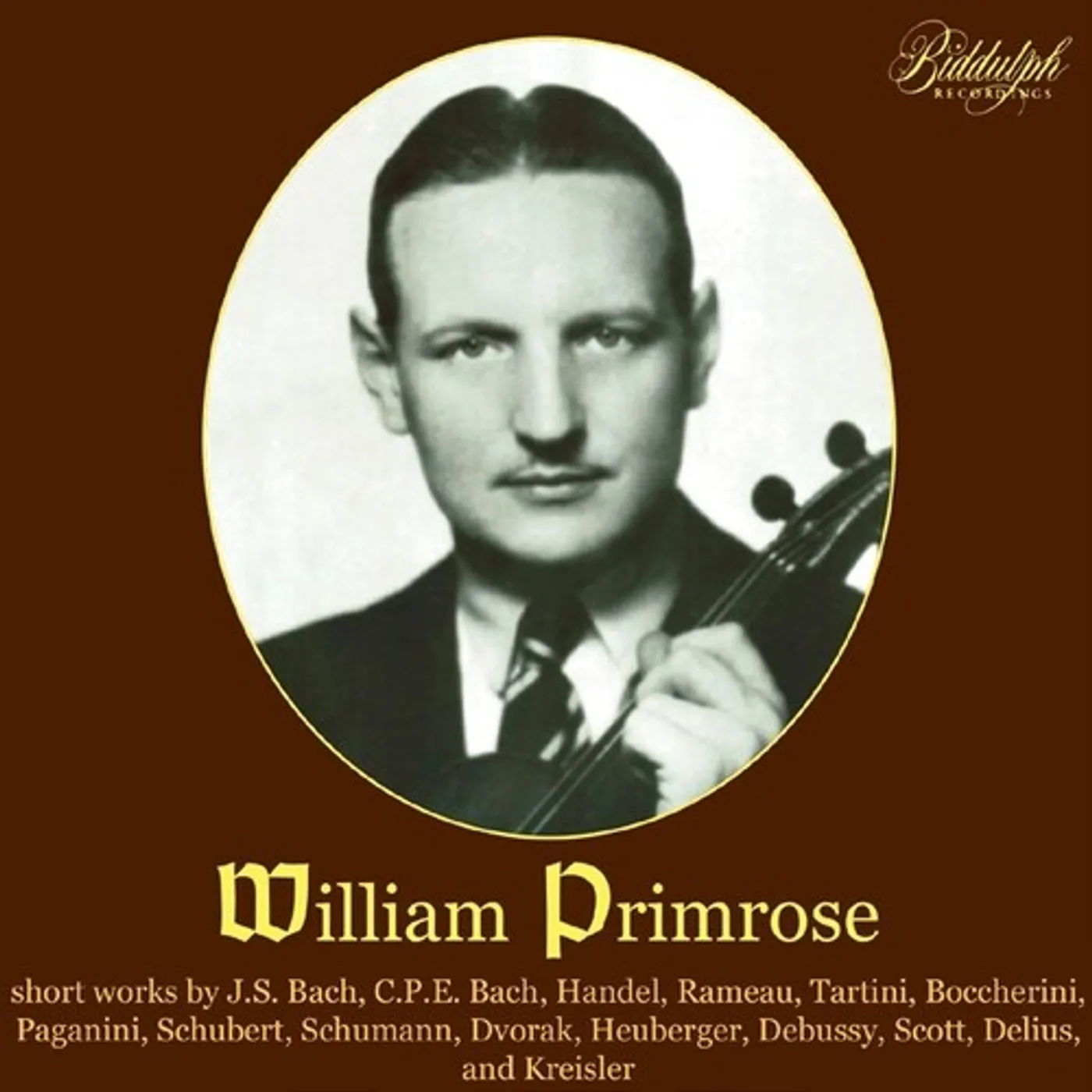 William Primrose PLAYS BAROQUE SONATAS & ENCORE PIECES CD