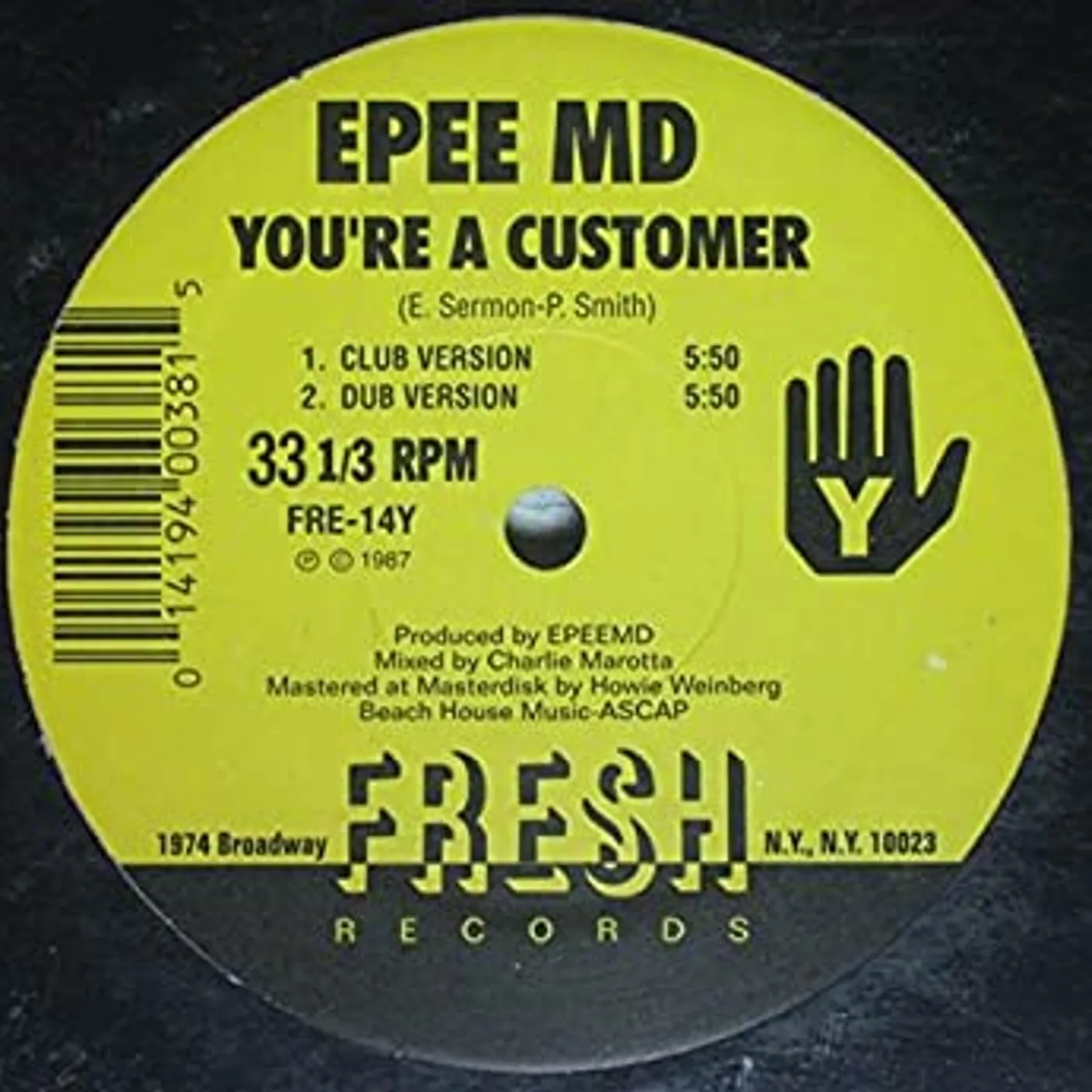 EPMD IT'S MY THING / YOU'RE A CUSTOMER Vinyl Record