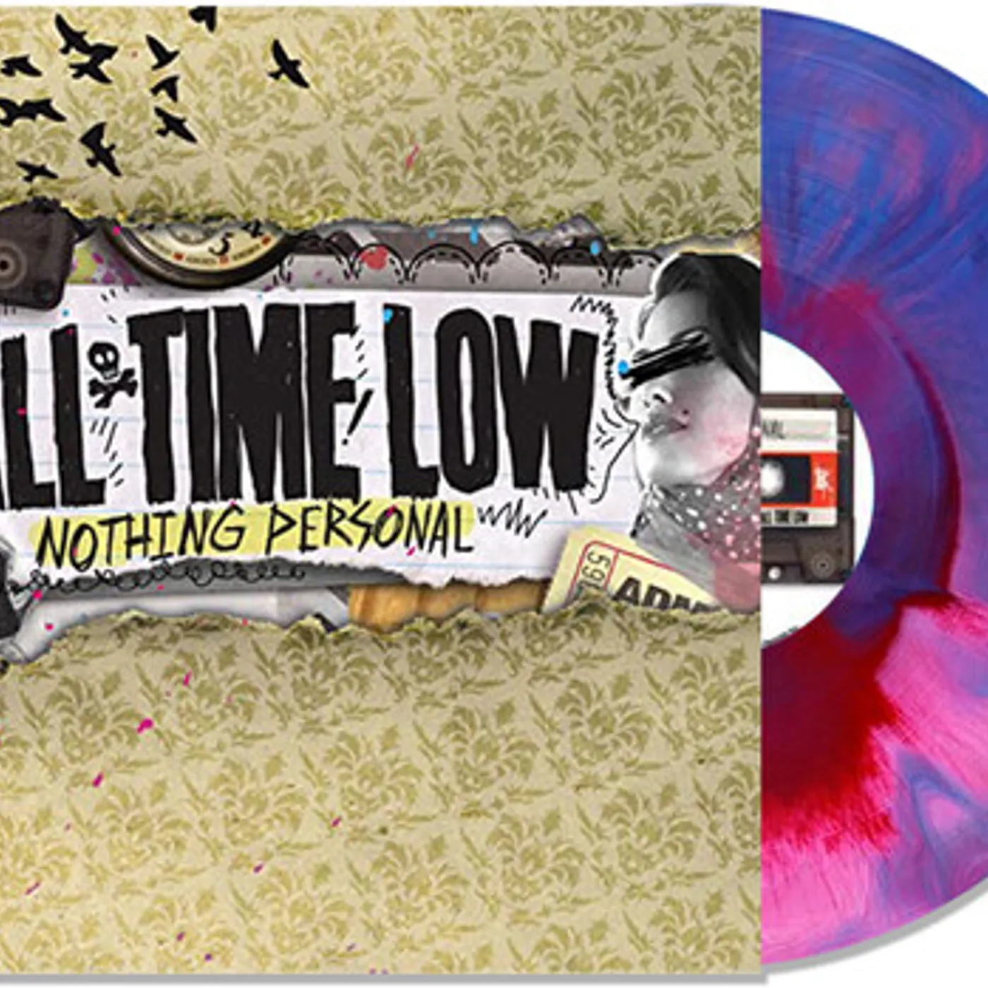 All Time Low Nothing Personal (Pink/Blue) Vinyl Record