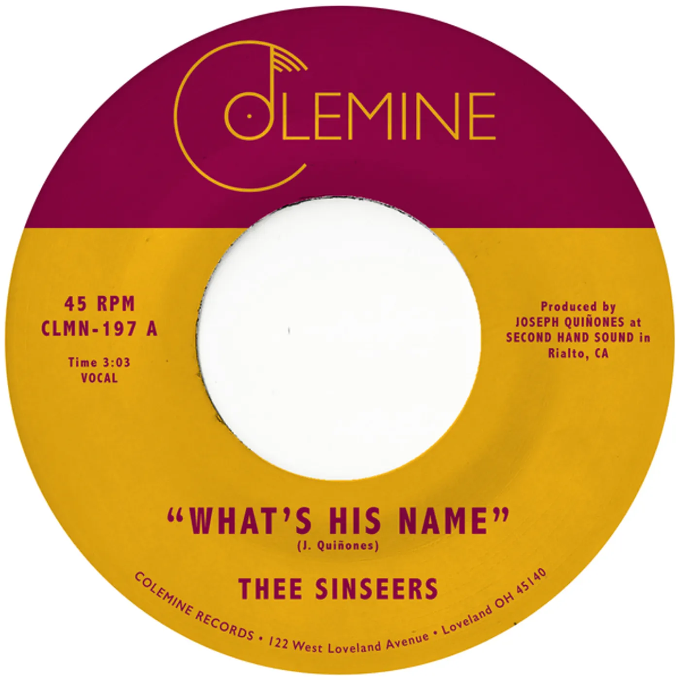 Thee Sinseers What's His Name Vinyl Record