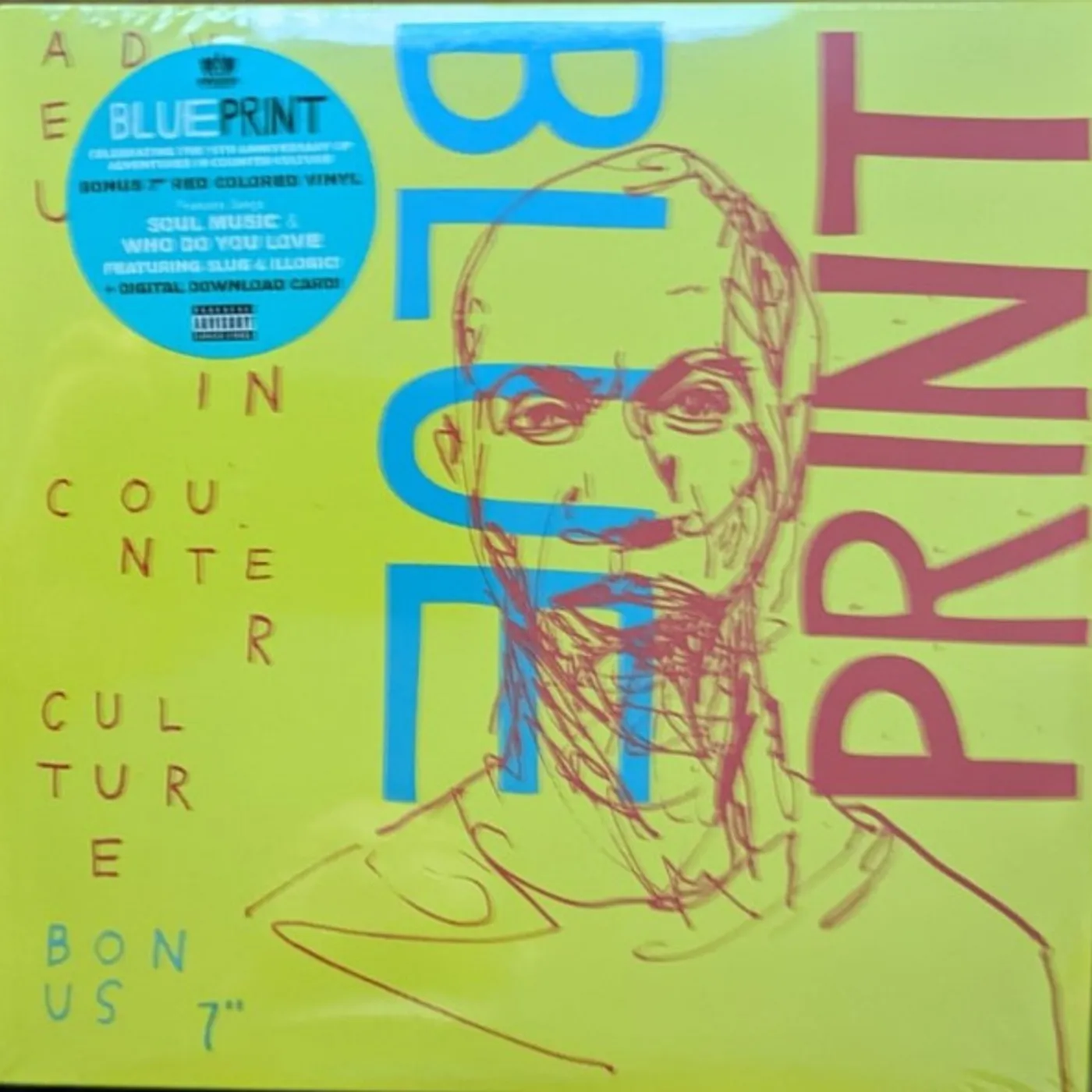Blueprint ADVENTURES IN COUNTER CULTURE (BONUS 7 VINYL) Vinyl Record