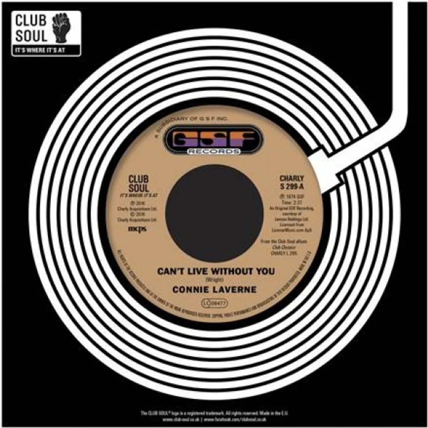 Connie Laverne Can't Live Without You / I Can See Him Loving You Vinyl Record