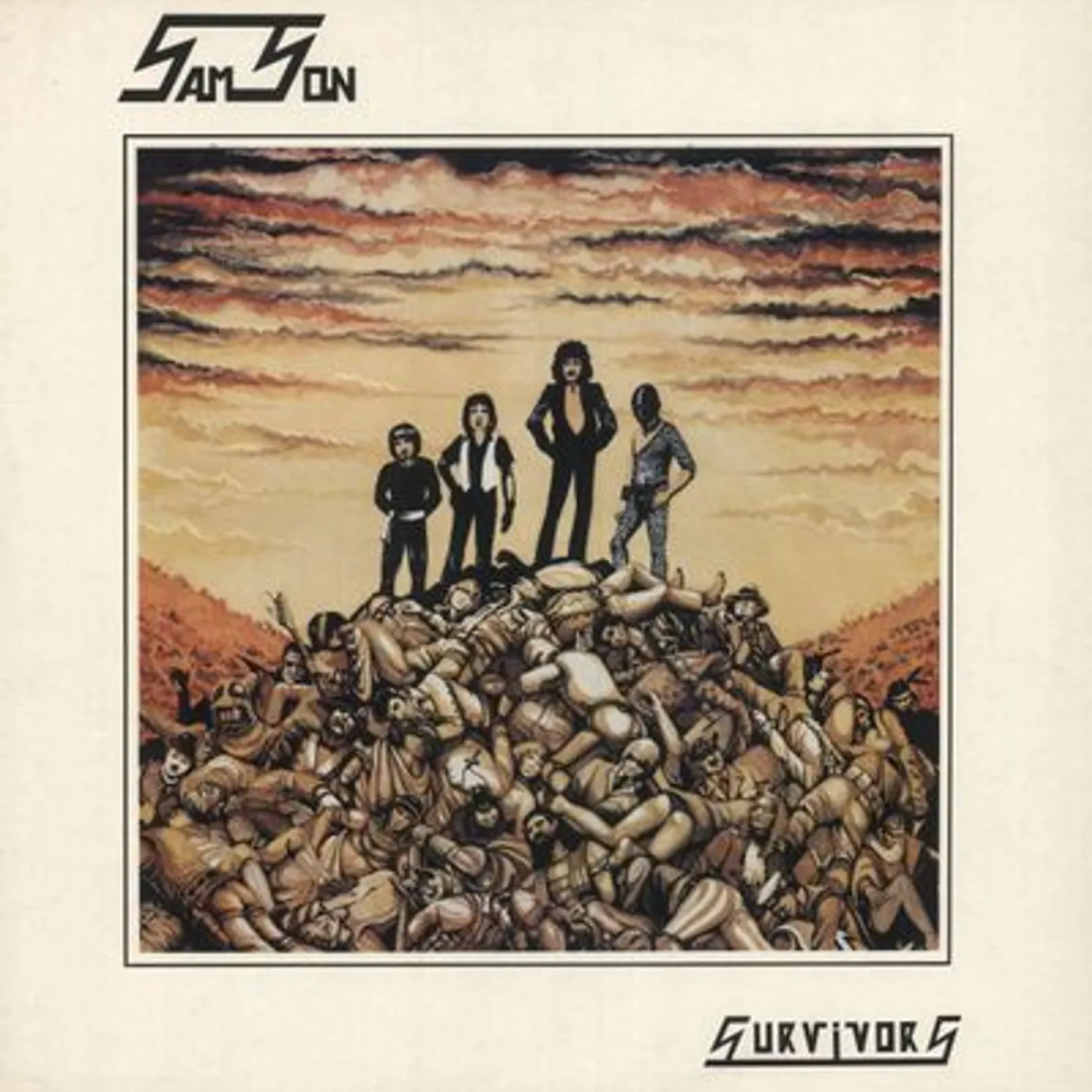 Samson SURVIVORS (MILKY CLEAR) Vinyl Record