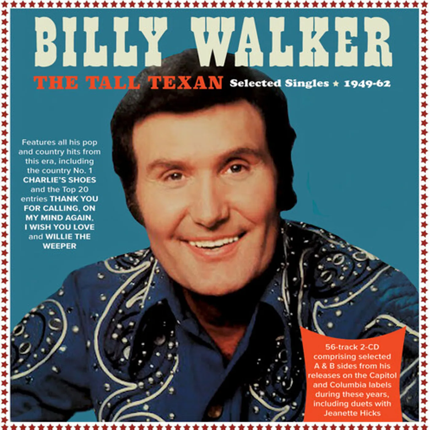 Billy Walker TALL TEXAN: SELECTED SINGLES 1949-62 CD
