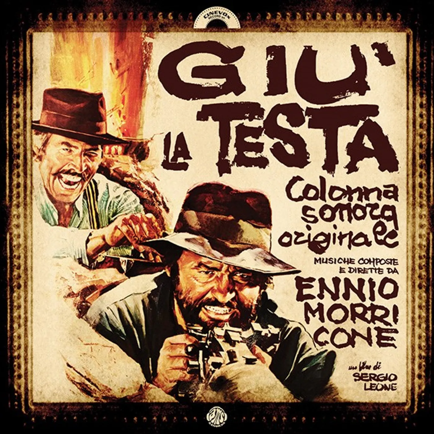 Ennio Morricone GIU LA TESTA / Original Soundtrack Vinyl Record