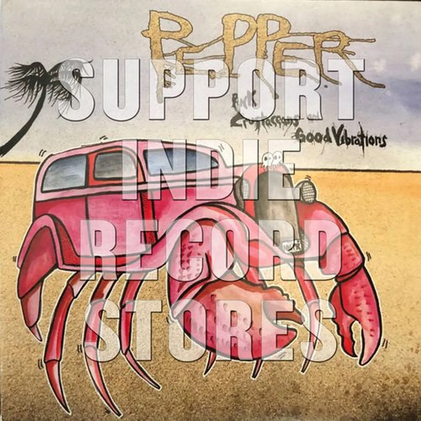 Pepper Pink Crustaceans and Good Vibrations Vinyl Record