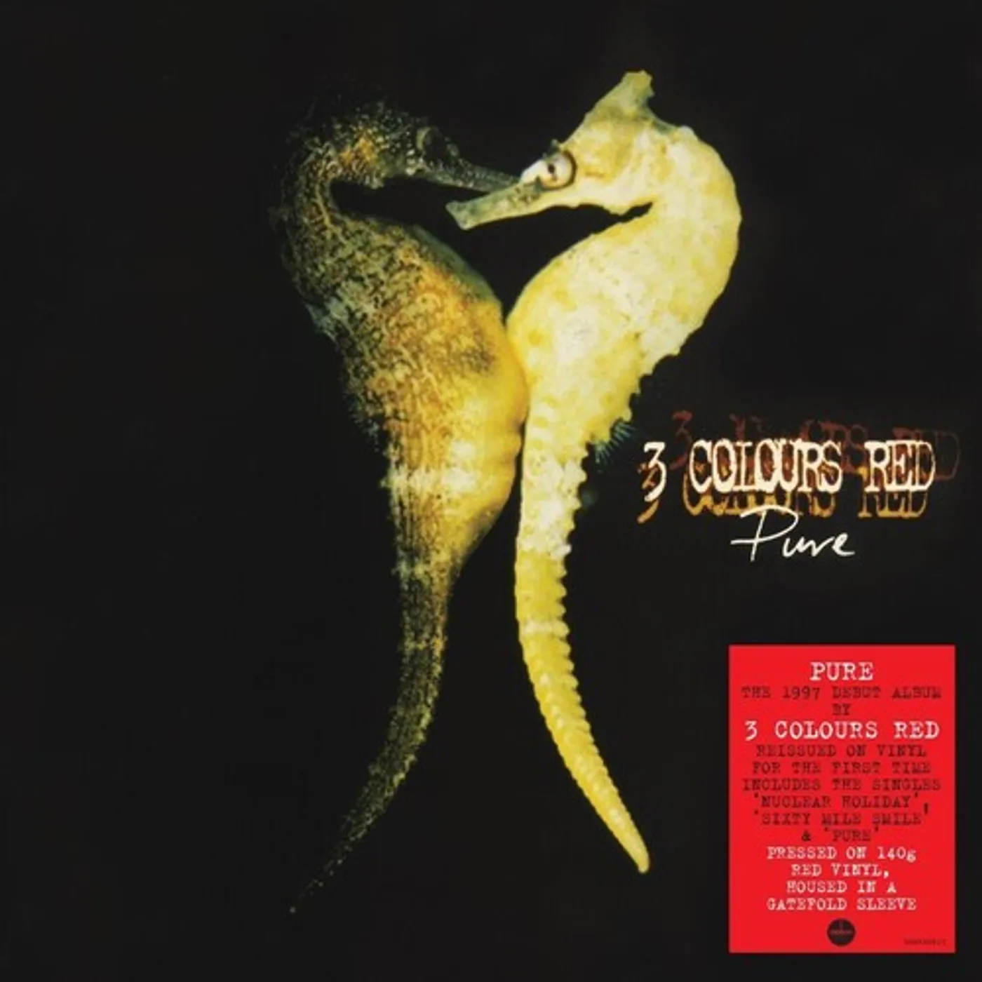 3 Colours Red Pure Vinyl Record