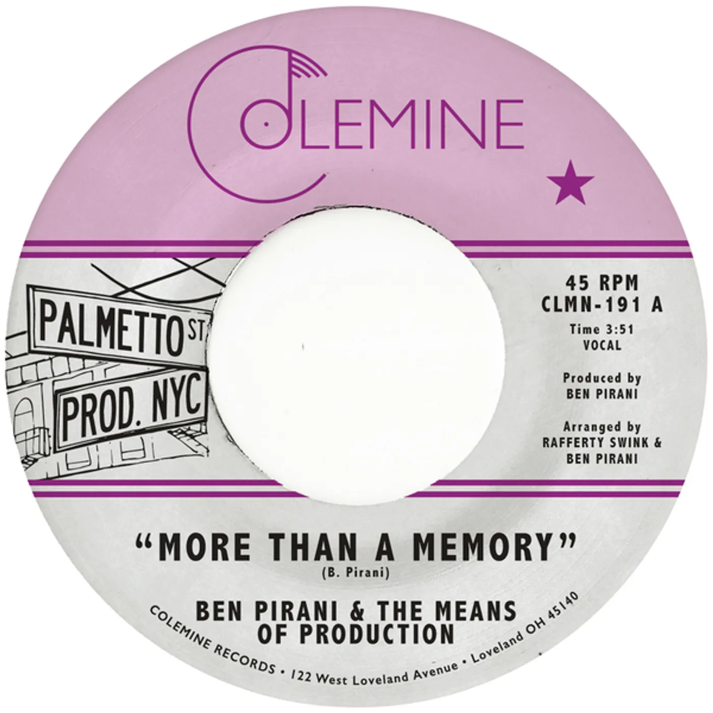 Ben Pirani More Than A Memory Vinyl Record
