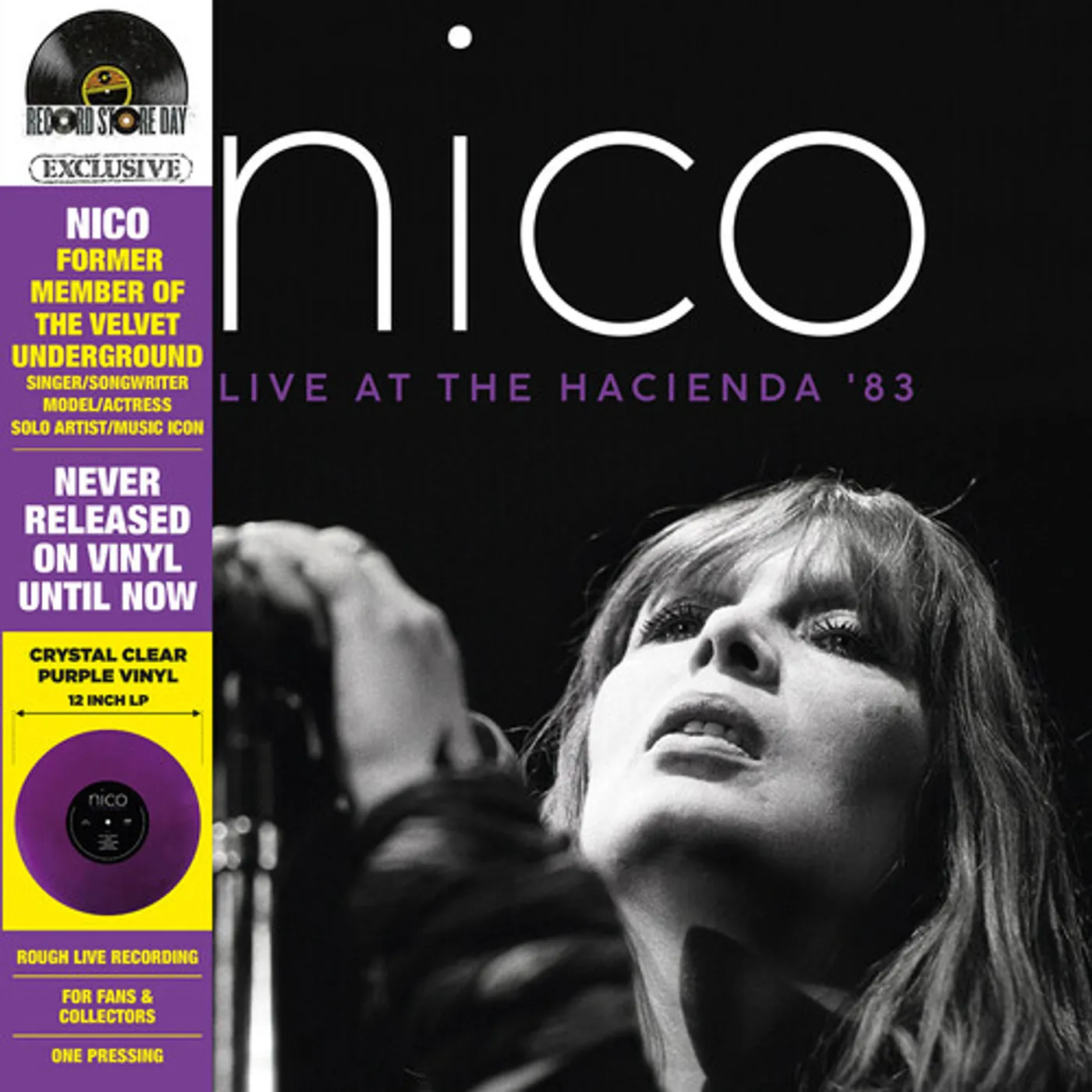 Nico LIVE AT THE HACIENDA '83 Vinyl Record