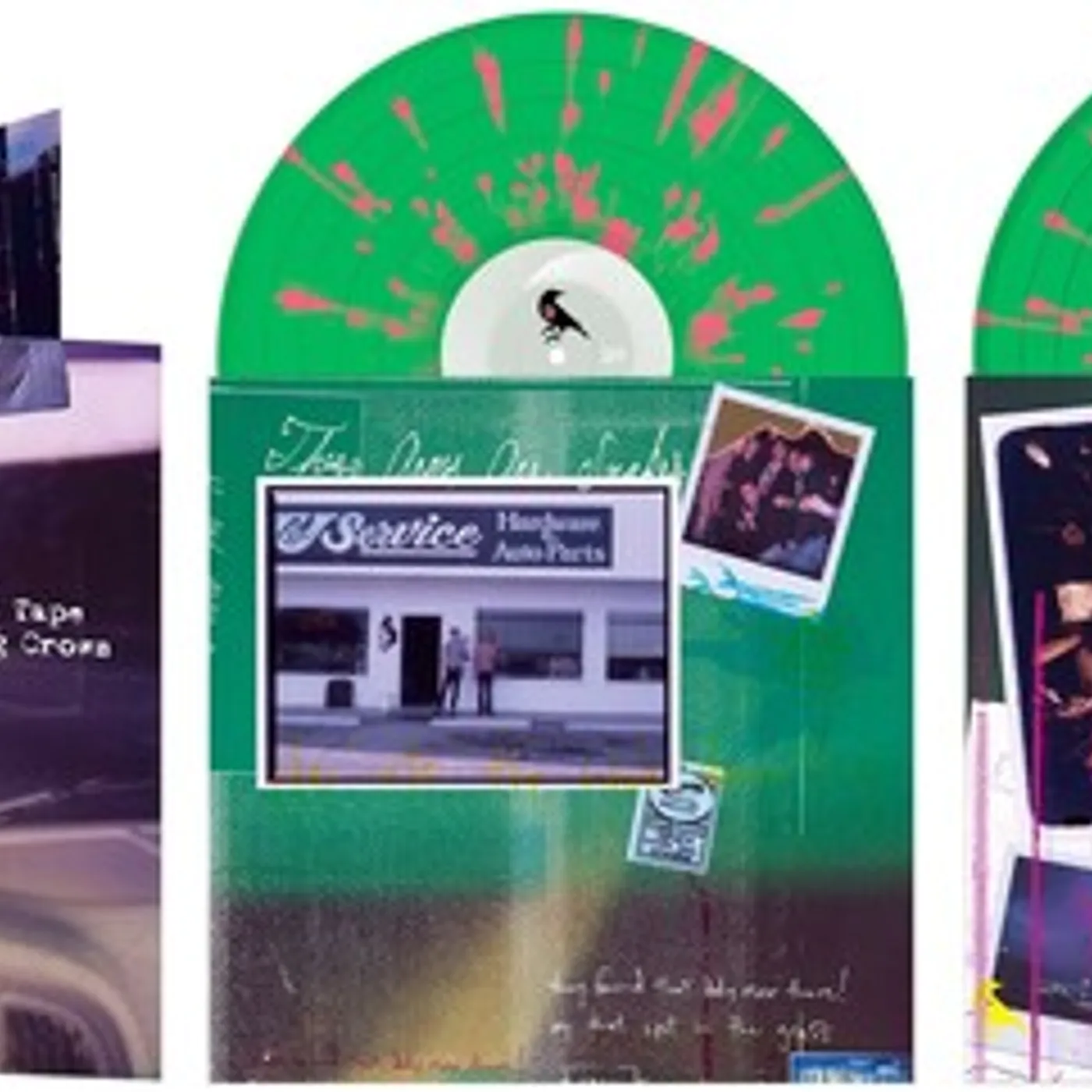 These Arms Are Snakes DUCT TAPE & SHIEVERING CROWS (GREEN & PINK) Vinyl Record