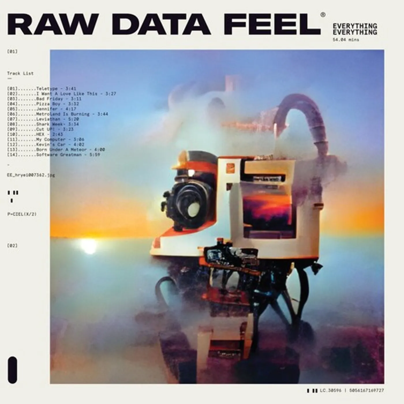 Everything Everything RAW DATA FEEL CD