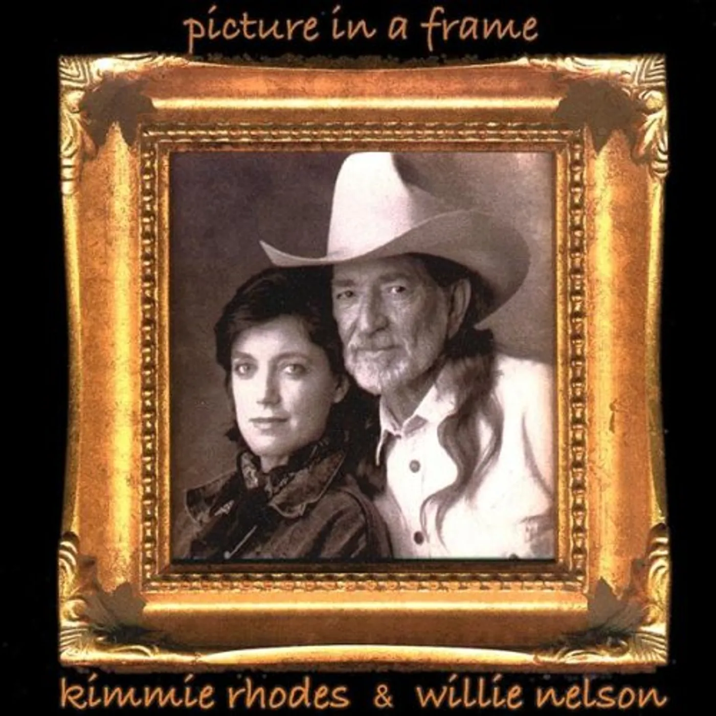 Willie Nelson and Kimmie Rhodes Picture In A Frame Vinyl Record