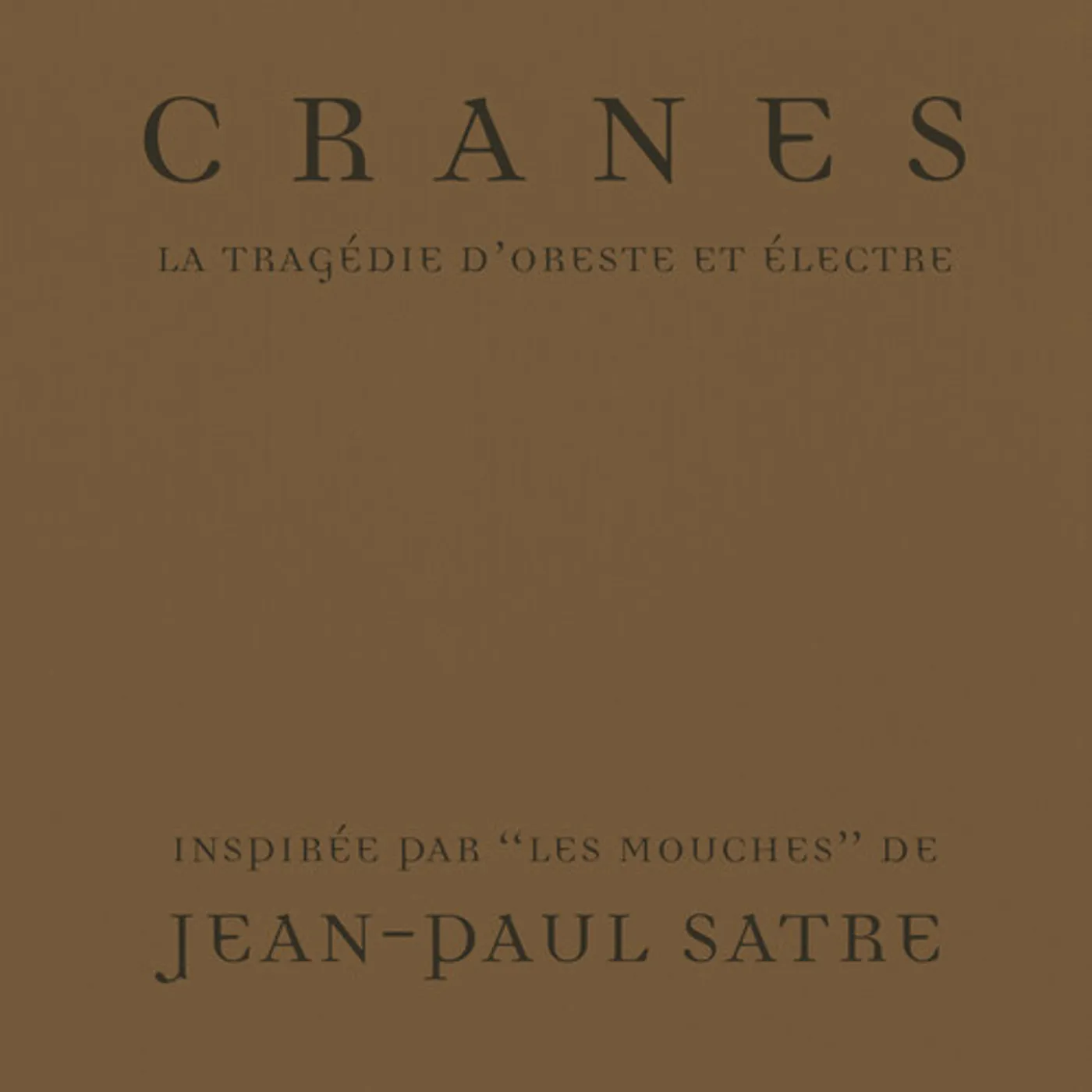 Cranes TRAGEDY OF ORESTES & ELECTRA CD