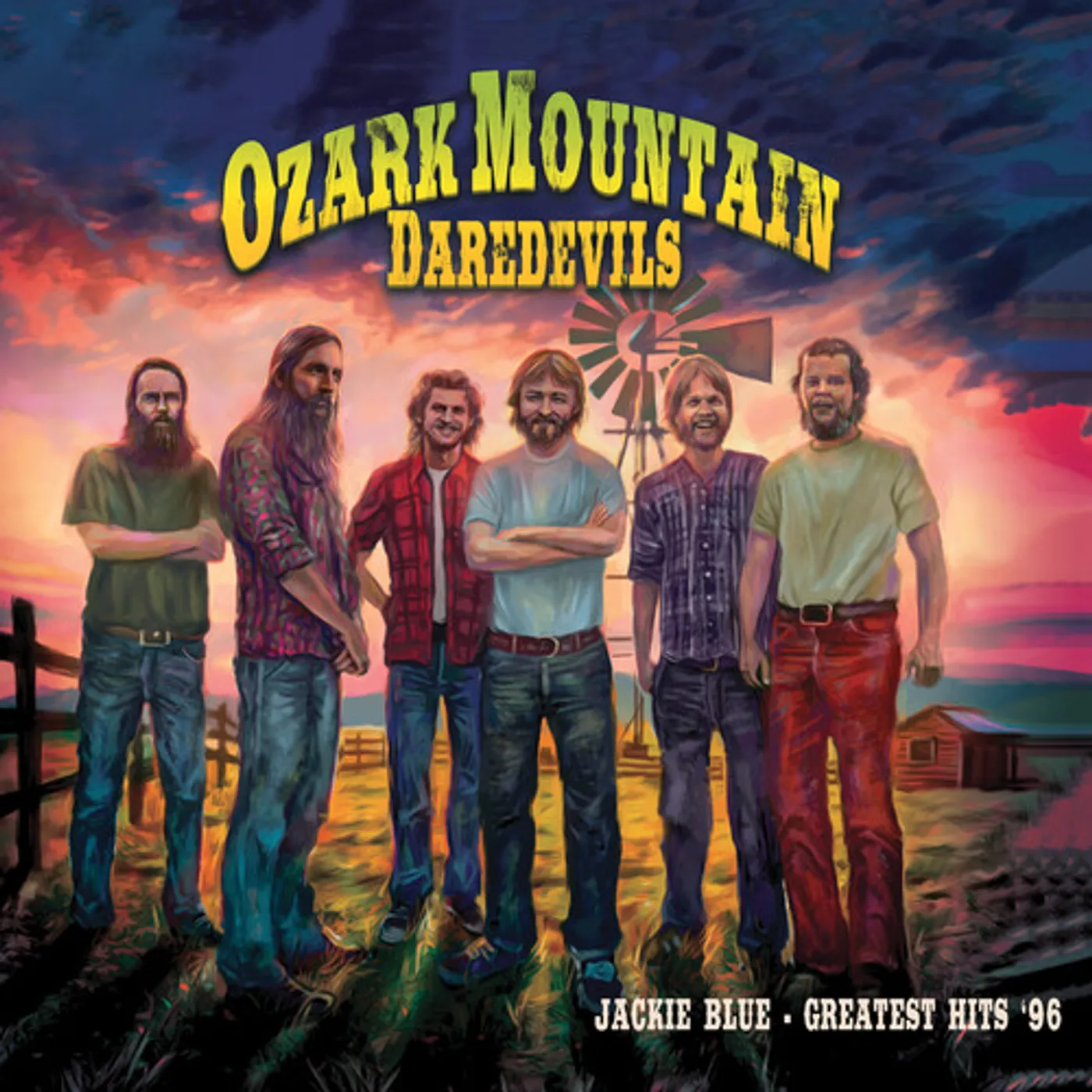 The Ozark Mountain Daredevils JACKIE BLUE - GREATEST HITS '96 (RED MARBLE) Vinyl Record