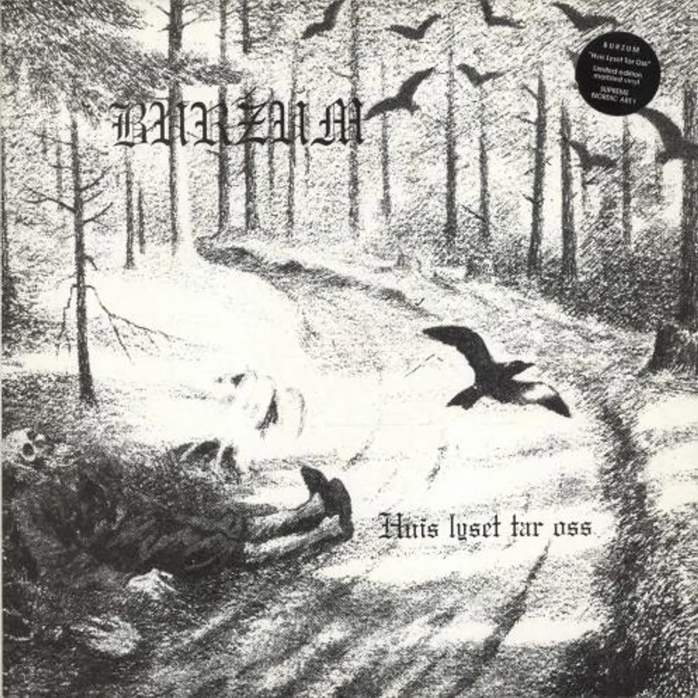 Burzum HVIS LYSET TAR OSS (PICTURE DISC/2LP) Vinyl Record