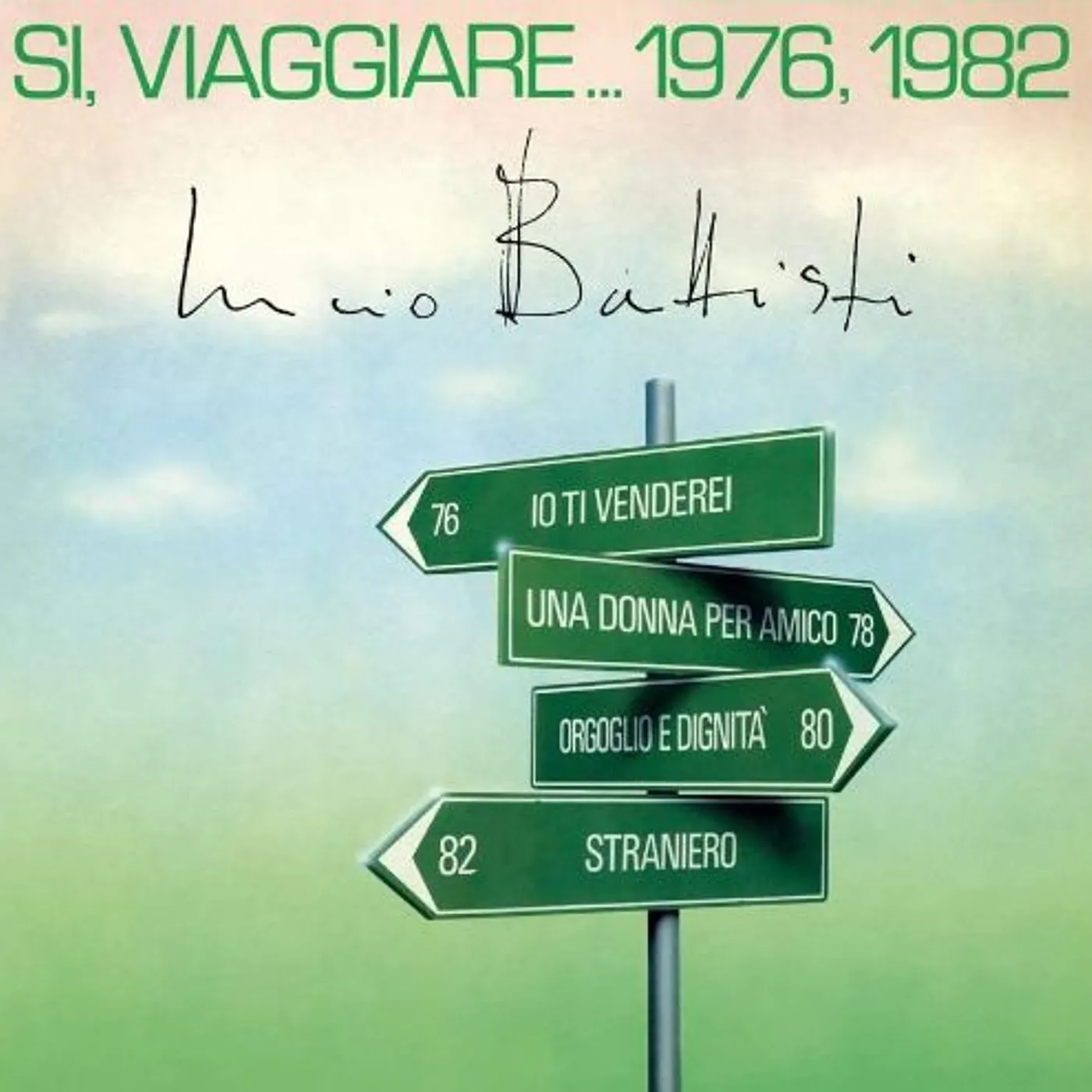 Lucio Battisti SI' VIAGGIARE 1976 1982 Vinyl Record