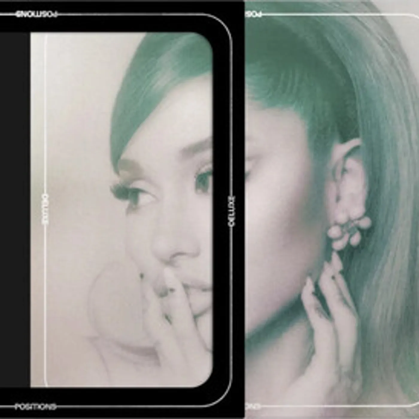 Ariana Grande Positions (Periwinkle & Clear Swirl) Vinyl Record