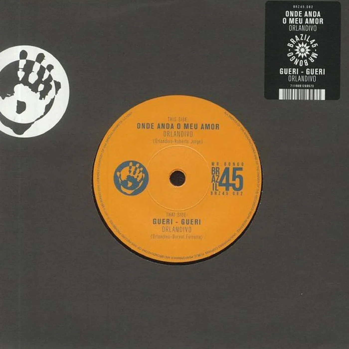 Orlandivo Onde Anda O Meu Amor / Gueri Gueri  Vinyl Record