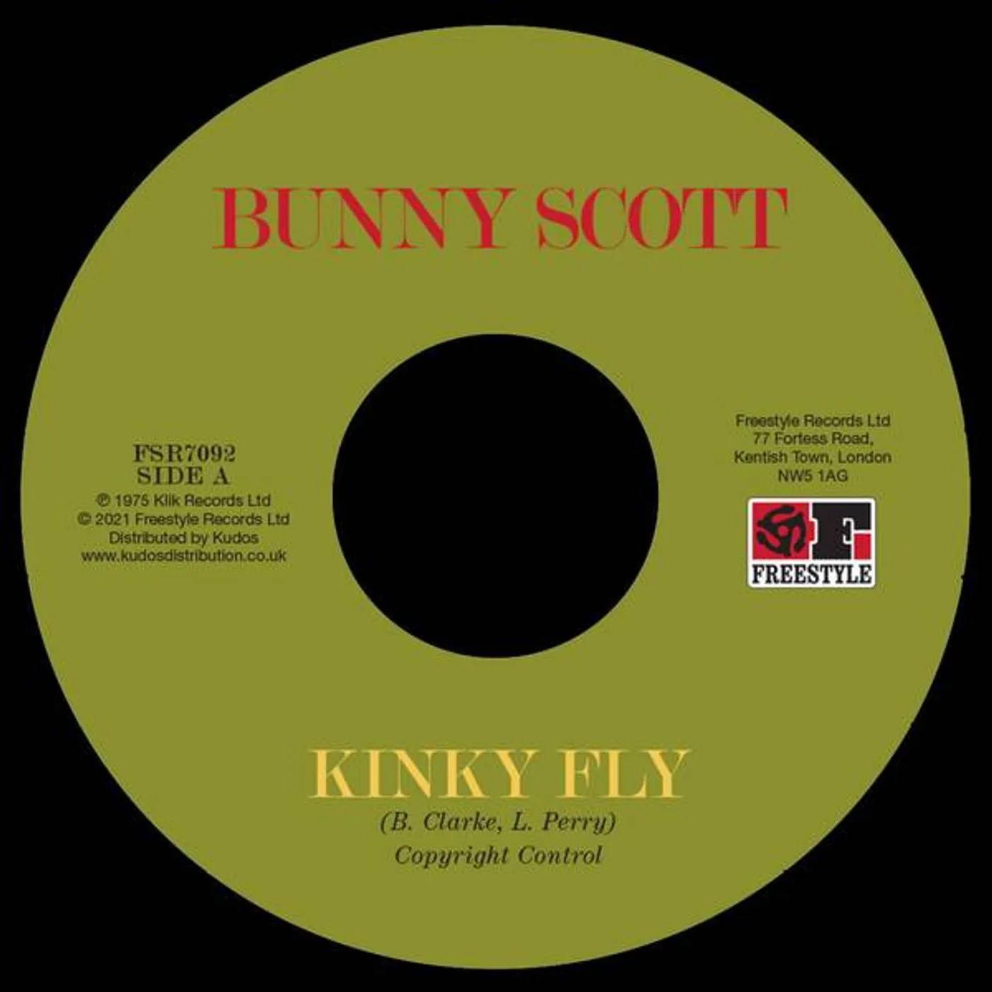 Bunny Scott Kinky Fly / Sweet Loving love Vinyl Record