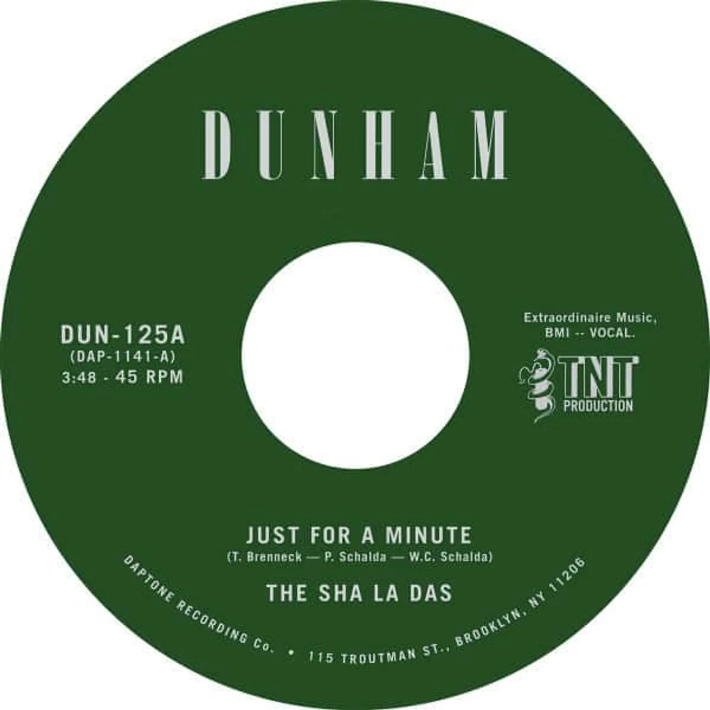 The Sha La Das Just For A Minute Vinyl Record