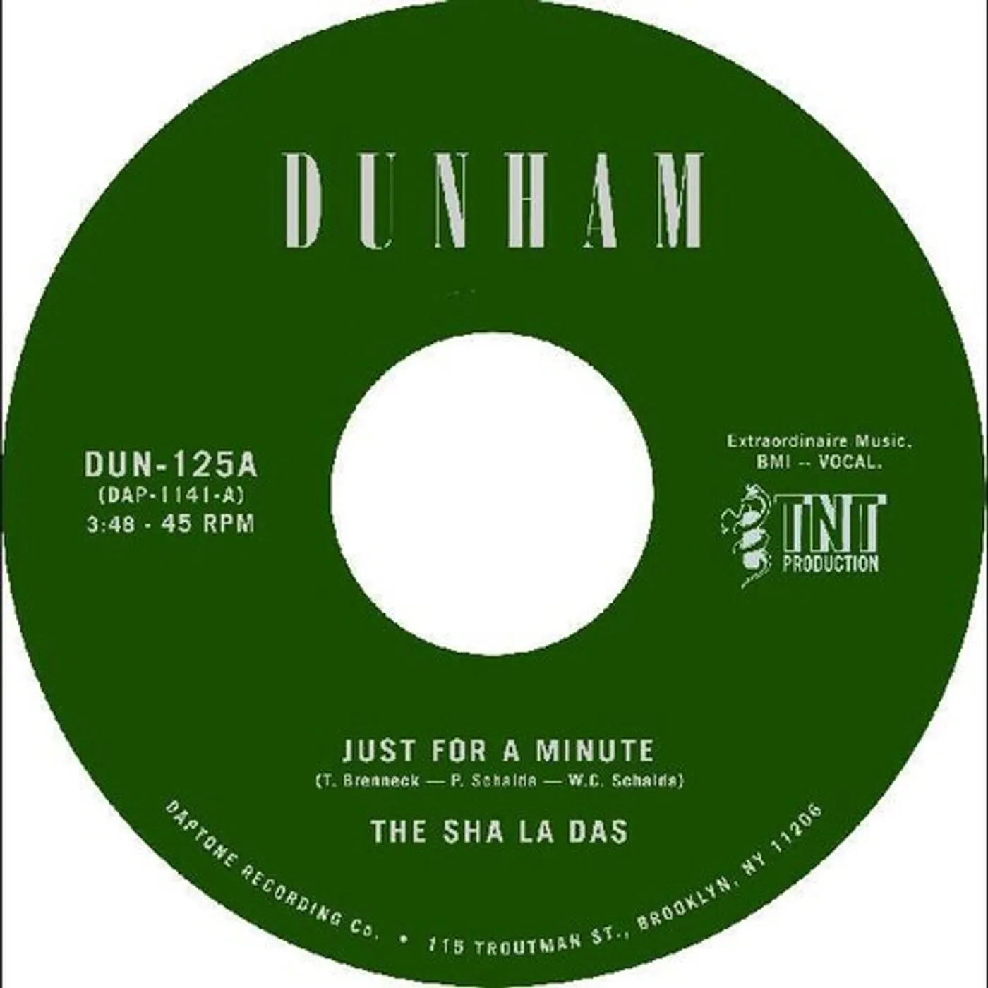 The Sha La Das Just For A Minute Vinyl Record