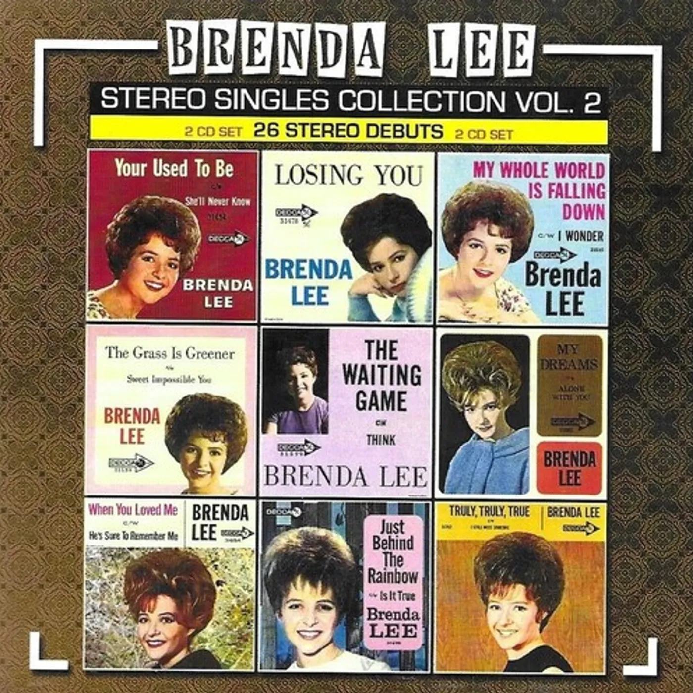 Brenda Lee STEREO SINGLES COLLECTION 1-2 CD 58 CUTS CD