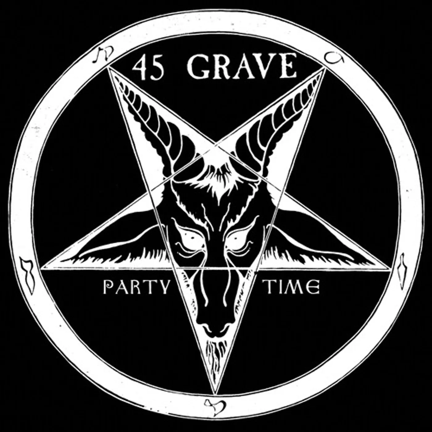 45 Grave PARTY TIME (SILVER) Vinyl Record
