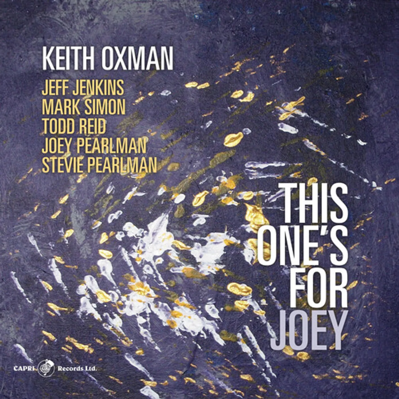 Keith Oxman THIS ONE'S FOR JOEY CD