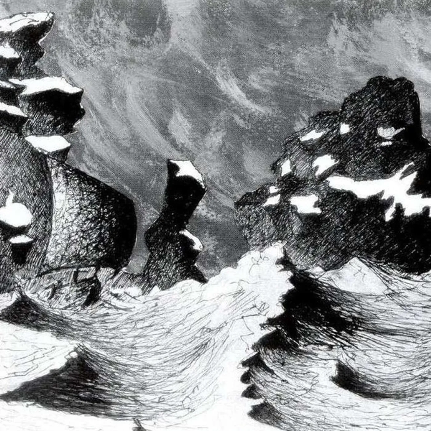 Blut Aus Nord ULTIMA THULEE (ELECTRIC BLUE/SILVER MERGE VINYL) Vinyl Record