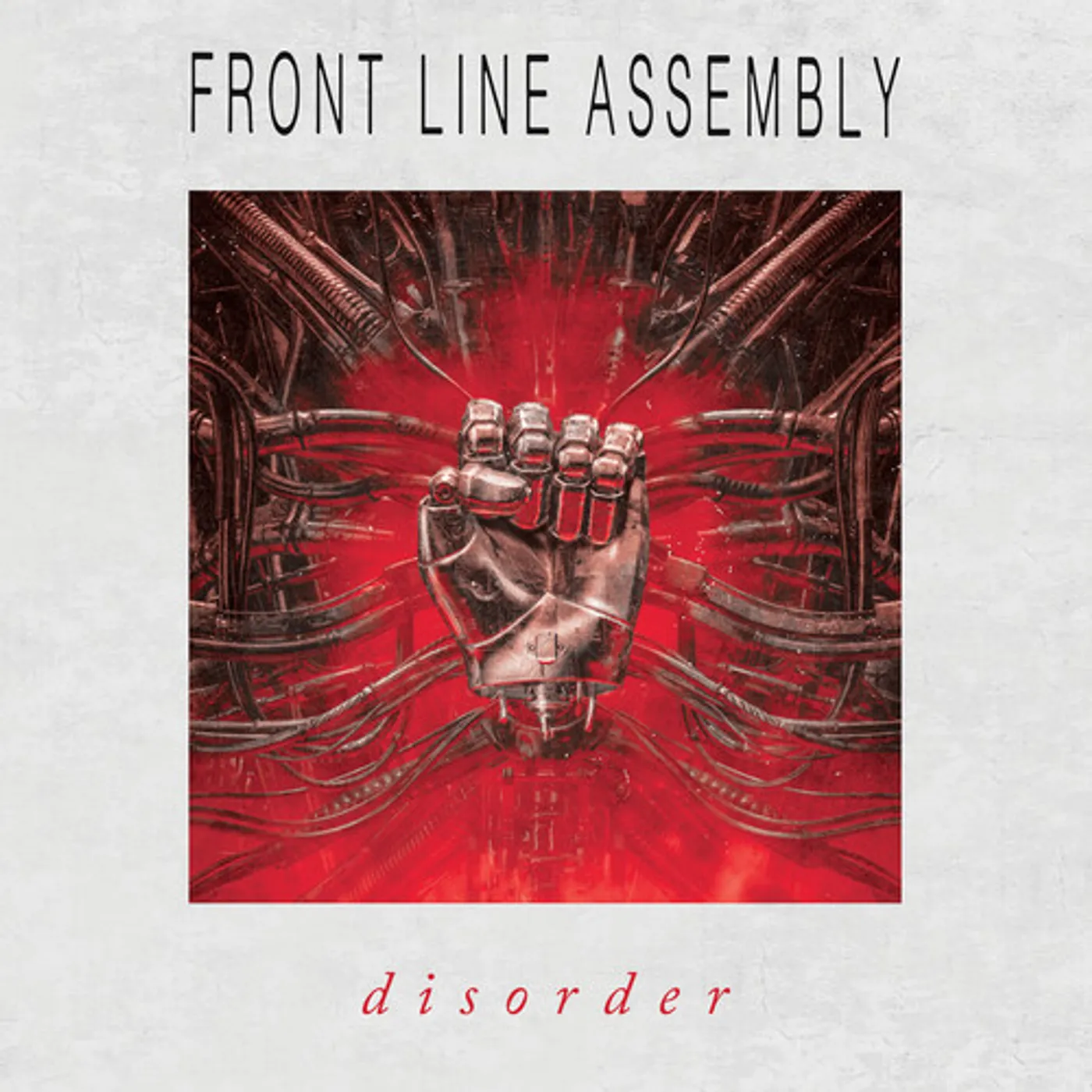 Front Line Assembly DISORDER (RED & BLACK SPLATTER) Vinyl Record