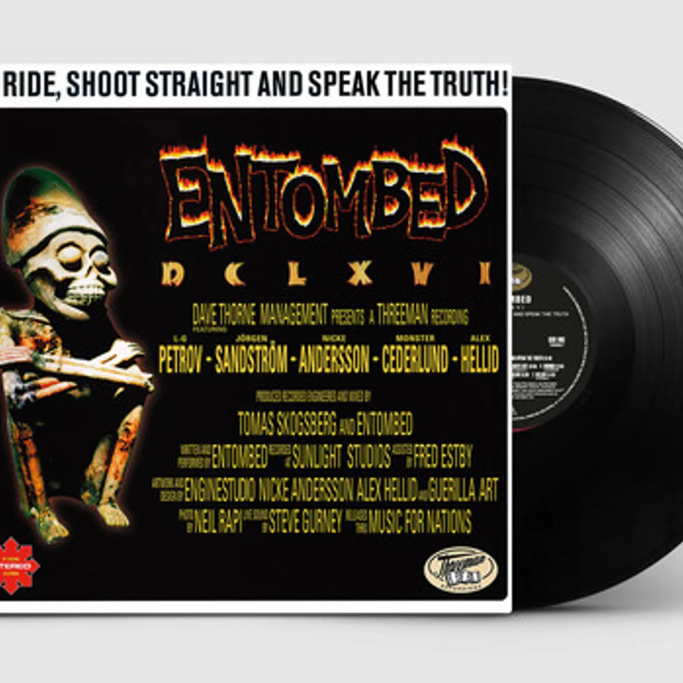 Entombed TO RIDE SHOOT STRAIGHT & SPEAK THE TRUTH Vinyl Record
