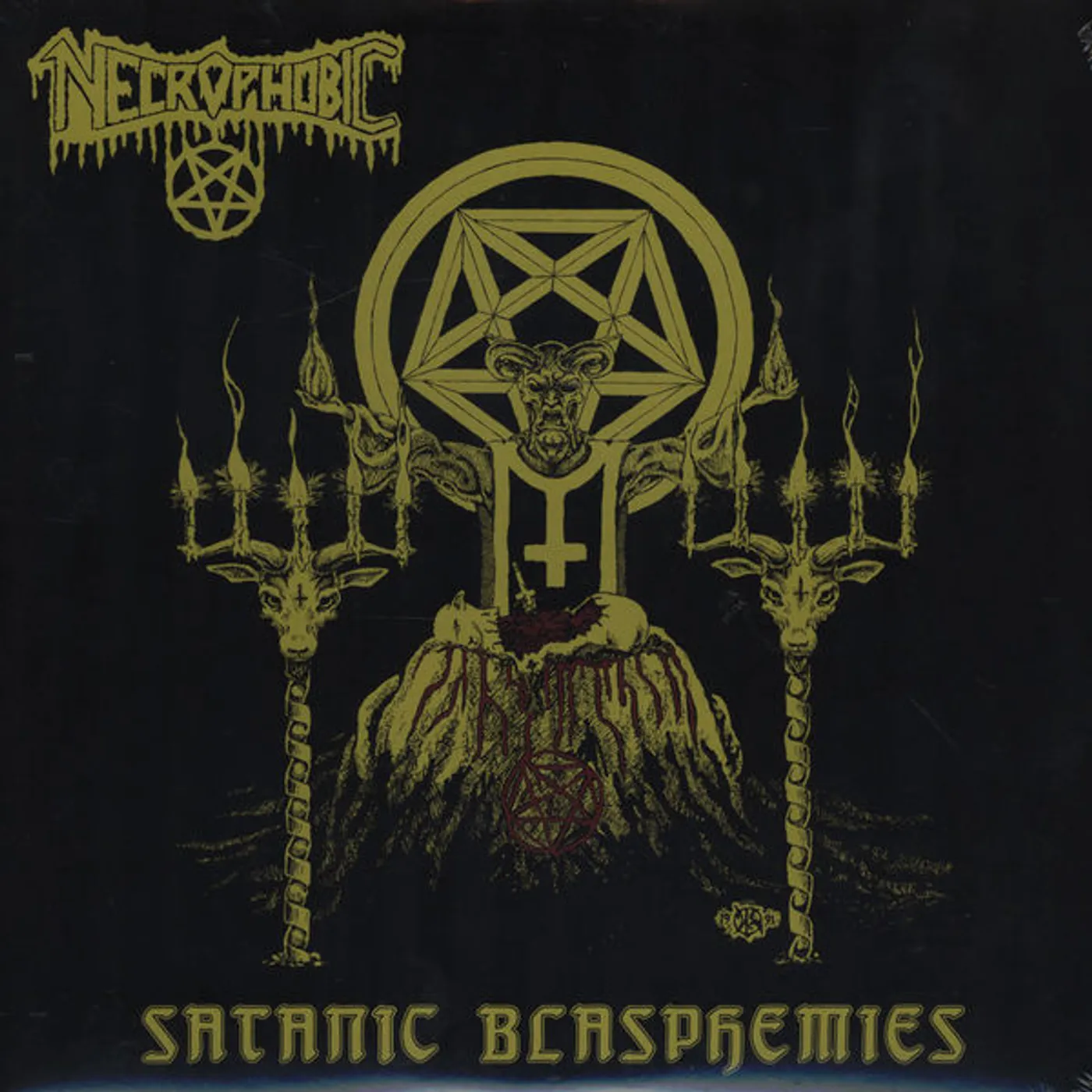 Necrophobic Satanic Blasphemies Vinyl Record
