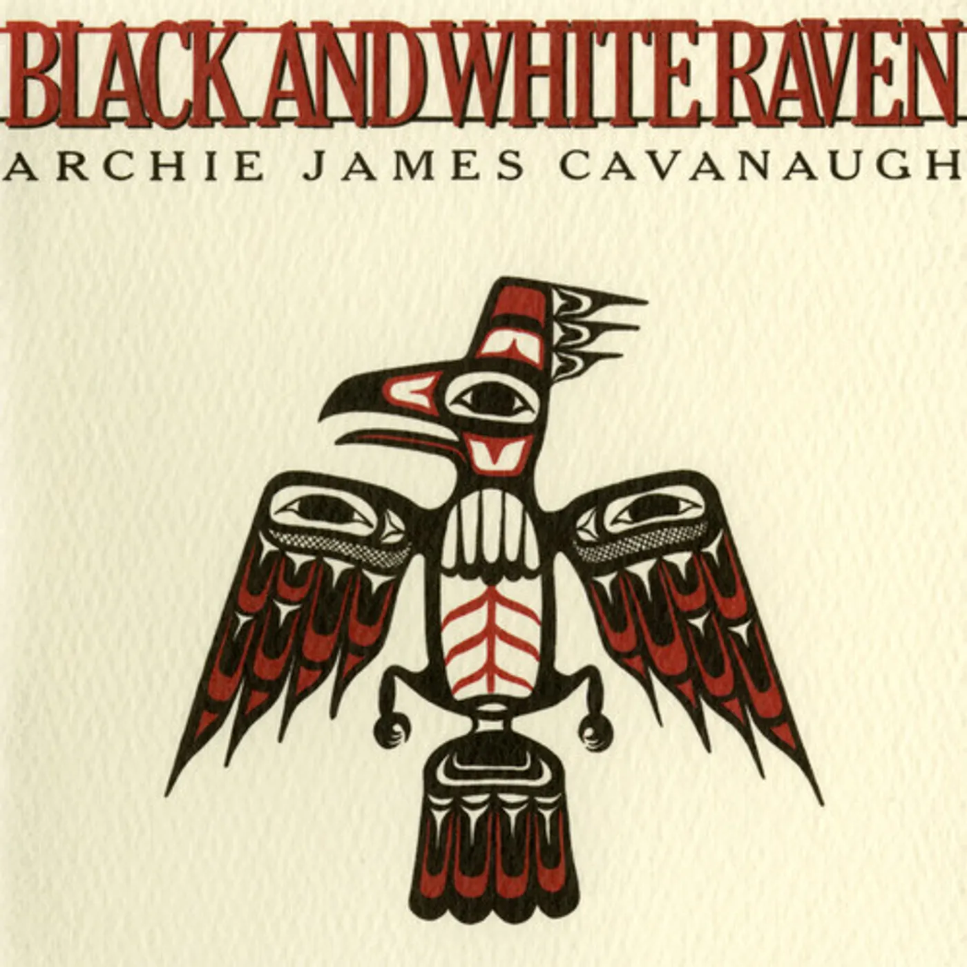 Archie James Cavanaugh Black And White Raven Vinyl Record