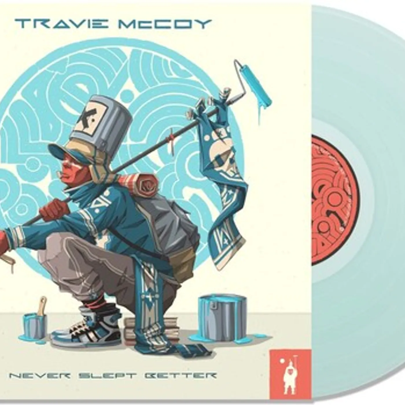Travie McCoy Never Slept Better - ELECTRIC BLUE Vinyl Record