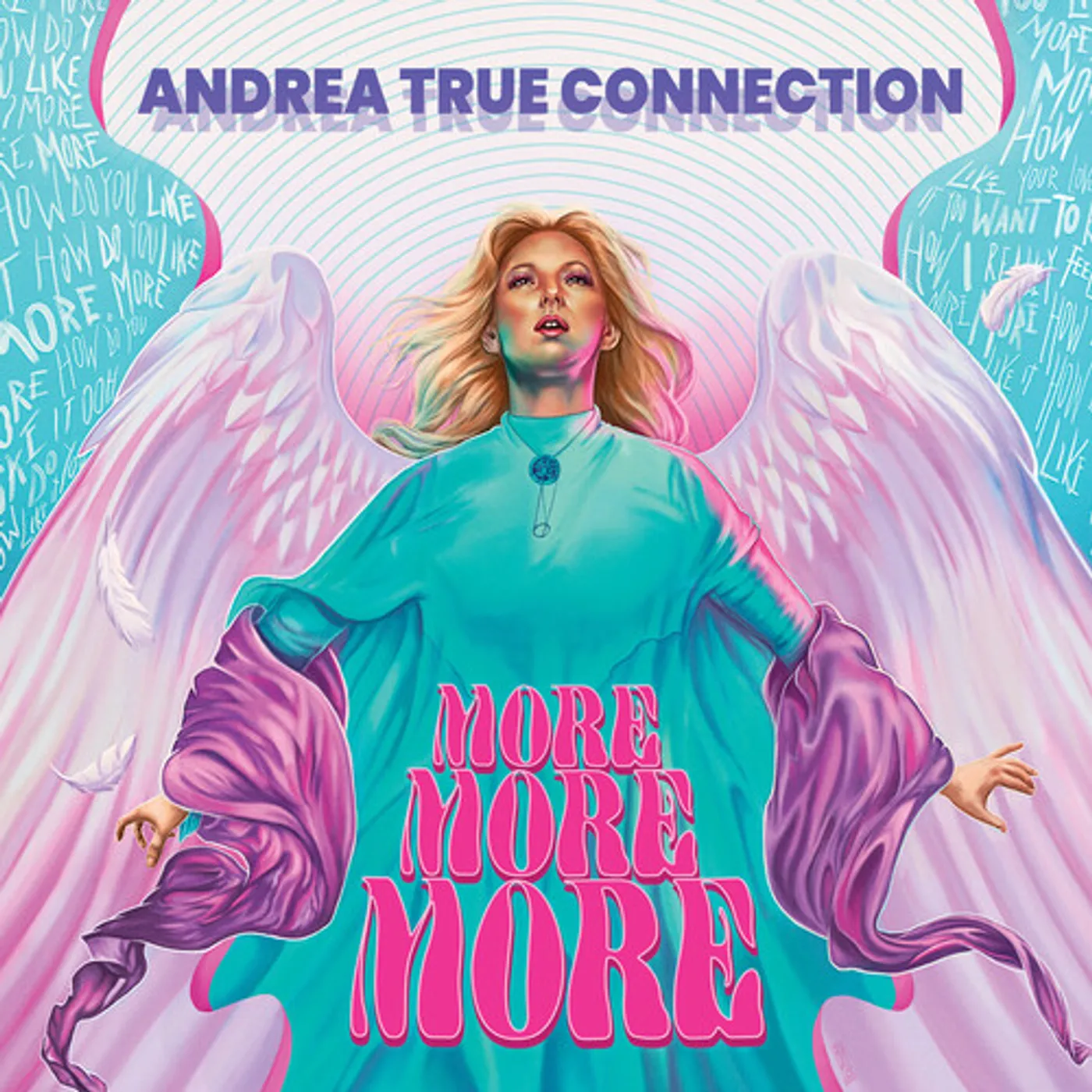 Andrea True Connection MORE MORE MORE - PINK Vinyl Record