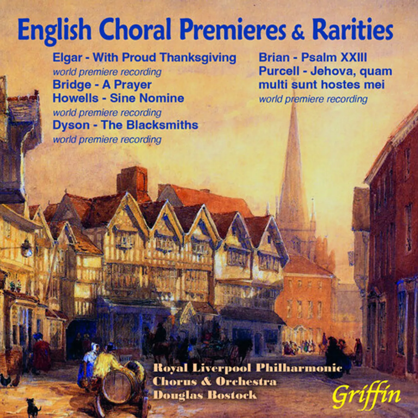 Royal Liverpool Philharmonic Orchestra ENGLISH CHORAL PREMIERES & RARITIES CD