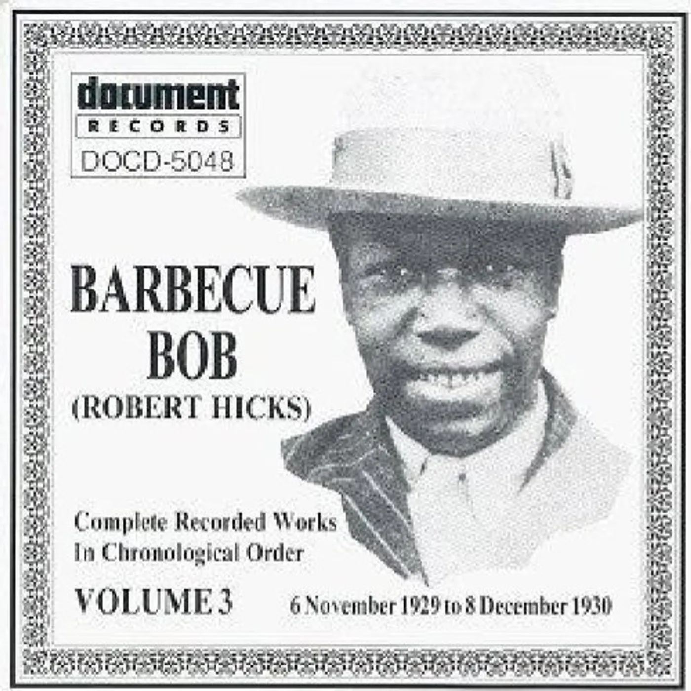 Barbecue Bob COMPLETE RECORDED WORKS 1929-1930 VOLUME 3 CD