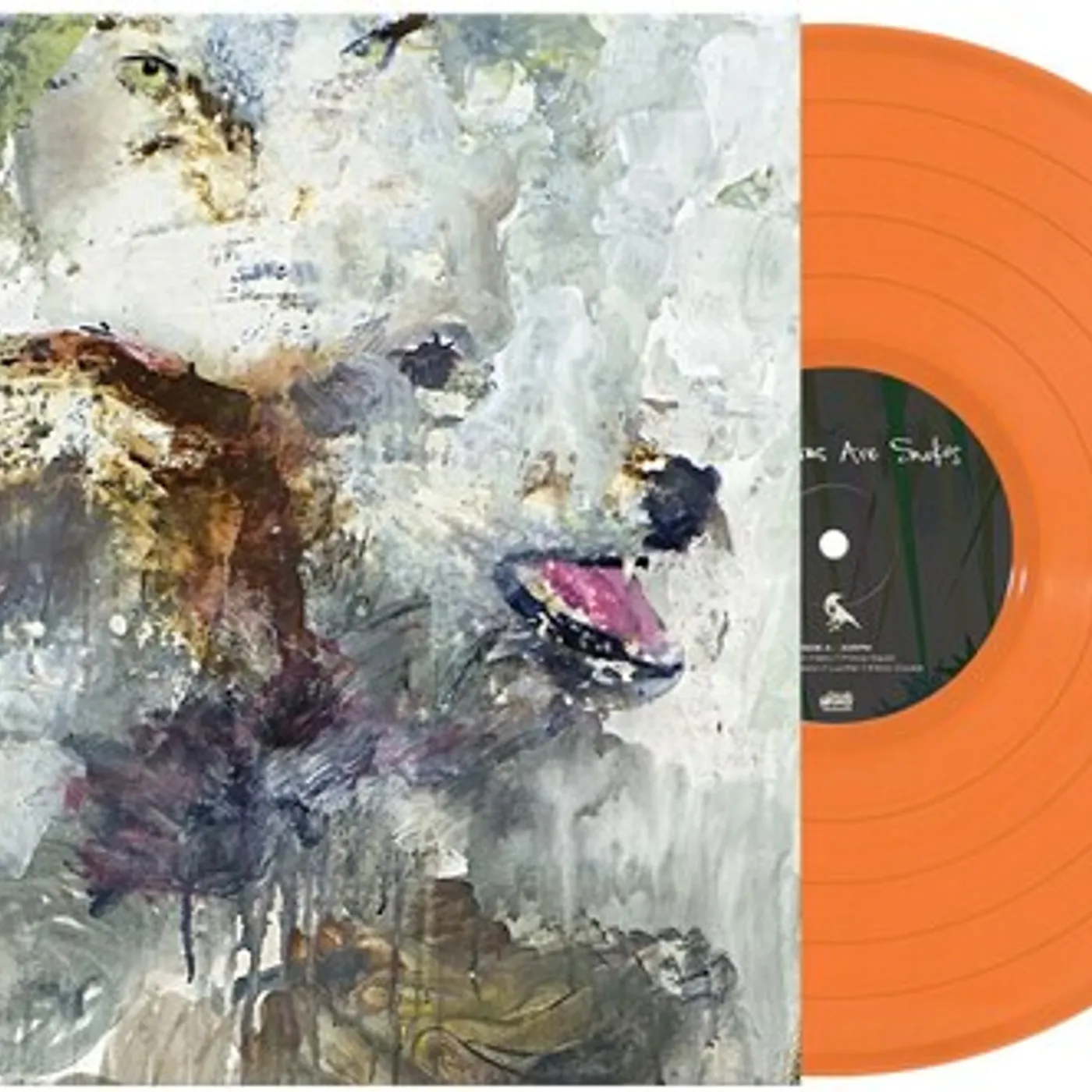 These Arms Are Snakes TAIL SWALLOWER & DOVE - ORANGE Vinyl Record