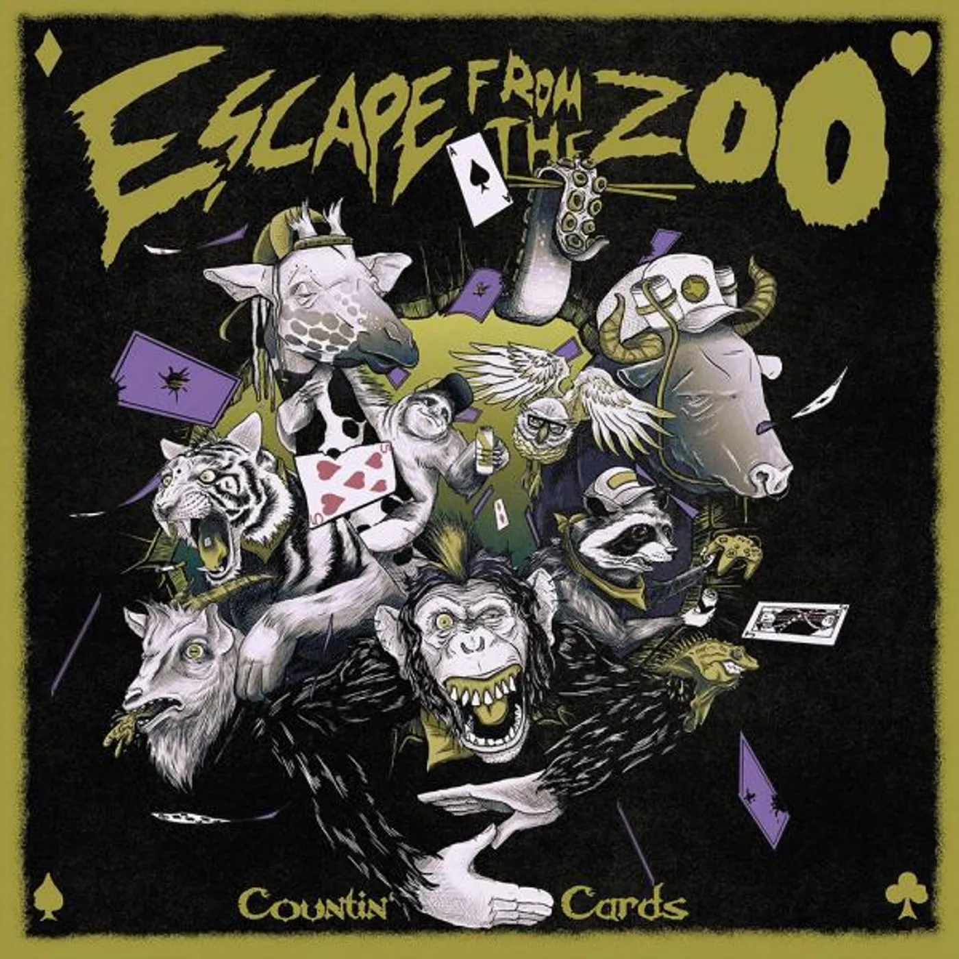 Escape From The Zoo Countin' Cards Vinyl Record