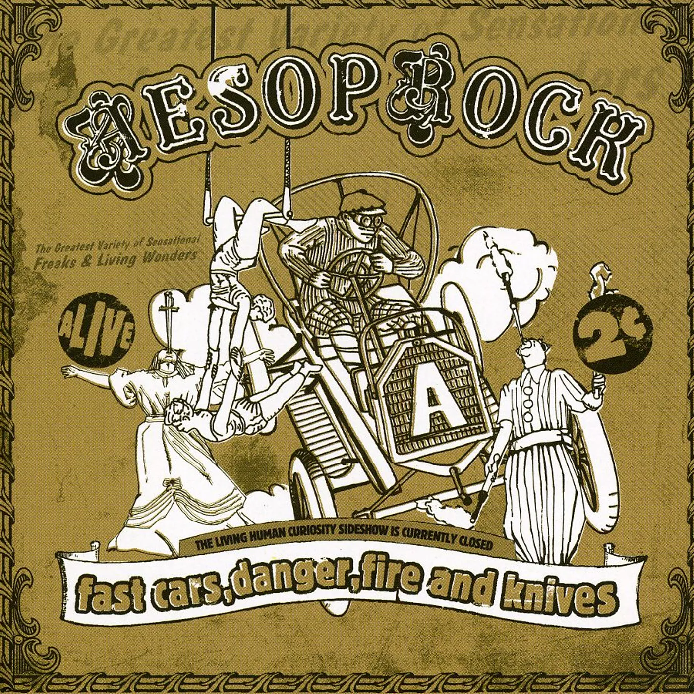 Aesop Rock FAST CARS DANGER FIRE & KNIVES CD