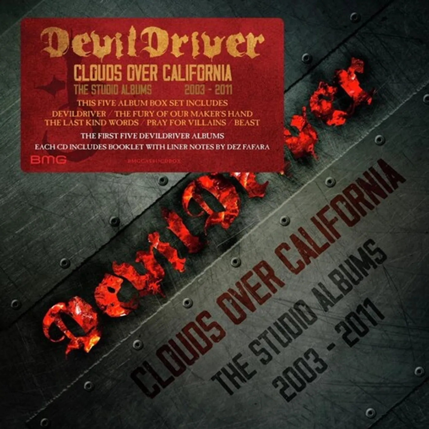 DevilDriver CLOUDS OVER CALIFORNIA: STUDIO ALBUMS 2003-2011 CD